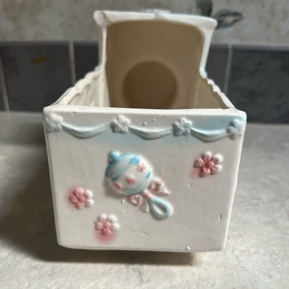 Vintage Relpo Train planter pastel baby nursery elephant - Picture 13 of 16